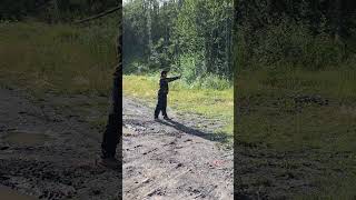 The Boy Fires .44 mag revolver #pewpewlife #alaska #summer