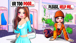 Pretending to BE POOR to TEST MY SISTER in Dress to Impress