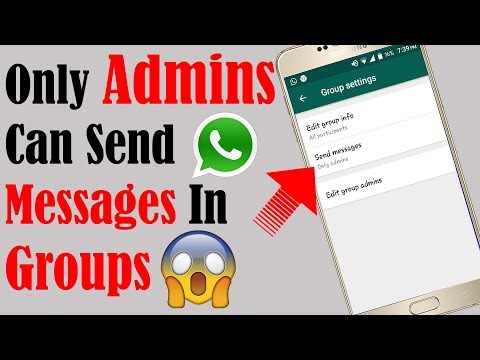 Only Admins Can Send Messages in Whatsapp Groups!