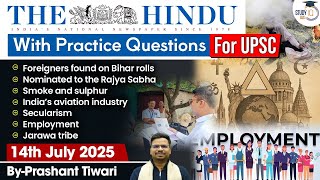 The Hindu Analysis | 14th July 2025 | The Hindu News Paper Today With Practice Questions