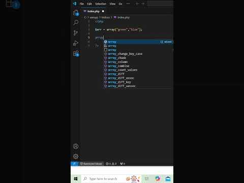 array_push() function in php #coding #php #shorts #programming #viralshorts