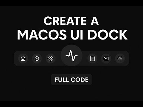 Vibe Coding a macOS Dock UI – Clean, Minimal, Full Code Walkthrough