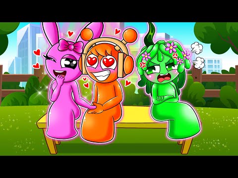 Love Triangle Drama! Pinki, Oren & Vineria’s Jealousy Battle 💔💘 | Incredibox Sprunki Animation