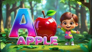 A For Apple B For Ball Rhymes Abc Song Nursery Phonics Song with TWO Words ABC Alphabet Songs Sound