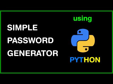 Simple Password Generator with python || Mahiitech. ||