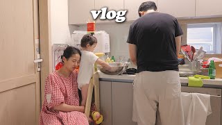 vlog 엄마 조금만 쉴게.. 옥수수50개 사고 코스,나이키 터는 브이로그🛍️ (수다쟁이 30개월)