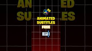 FREE ANIMATED SUBTITLES IN DAVINCI RESOLVE 20