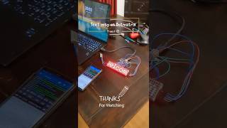 Controlling LED Dot Matrix using Arduino #Science #project #technology #ideas #arduino