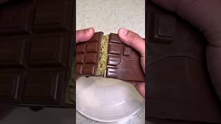 Satisfying ASMR sounds of a crunchy Dubai chocolate bar #asmr #satisfying #crunchy #shorts