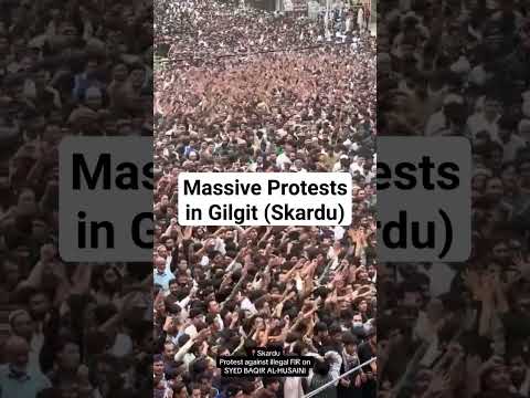 Massive protests in Gilgit Baltistan #Skardu #BaqirAlhussaini