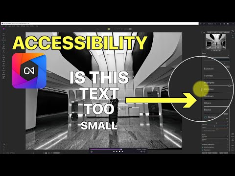 Accessibility in On1 Photo Raw 2023