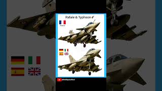 Rafale vs Typhoon | Fighter jets Comparison ⚖️ #fighterjets #comparsionrohitrajputofficial  #shorts