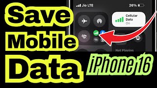 How to Save Mobile Data on iPhone 16 Pro, 16 Pro Max | Reduce Data Usage