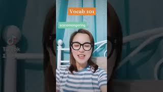 Vocab 101 | Scaremongering | English101 | Golliebee #englishvocabulary