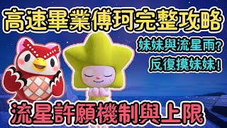 【Anny動森攻略】高速收齊傅珂妹妹系列DIY完整攻略 | 流星許願機制與碎片上限 | 妹妹與流星雨的關係 | 反復摸妹妹的方法【動物森友會】