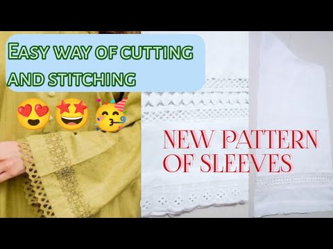 Easy cutting and stitching OF New SLEEVES Design | Pakistani sleeves | @Art of World
