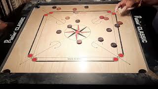 Carrom - Good pocketing of queen and cover in break