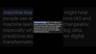 What is Machine Learning? #ml #machinelearning #ai #artificialintelligence #shorts #ytshorts #reels