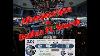 KABQ - KDFW | X-Plane 12 | ZiboMod | Flightdeck Solutions | Home Cockpit | B737 | Say Intentions AI