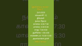May 26-2025 திங்கள் #இன்றையநல்லநேரம் #music #song #entertainment #astrology #நல்லநேரம்