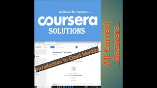Coursera Answers : Introduction to Cloud Identity.
