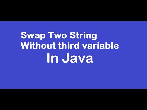 SwapString #swapstring || swap string without third variable|| String swap #interview #java