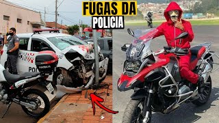 THE 8 BIGGEST POLICE MOTORCYCLE ESCAPES - IT BROKEN DOWN DURING THE ESCAPE