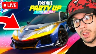 🔴LIVE! - Unlocking *FREE* CORVETTE ZR1 in FORTNITE!