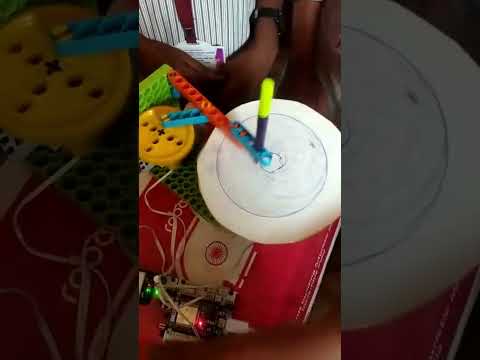 Automatic Drwing Robot - Student Project. Government school studenst learn Robotics. #RobotexIndia