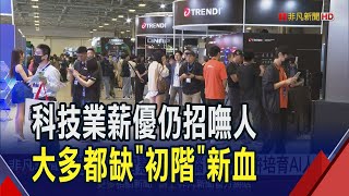 AI掀浪! 科技業人才荒 以中高階.初階職為主 科技業內部轉職 "半導體類"調薪15~20%最高｜非凡財經新聞｜20250327