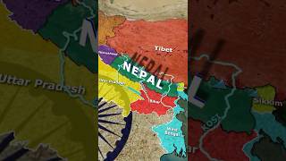 NEPAL Through Map Animation ( नेपाल ) #worldgeography #nepal #geography #indiavsnepal #upsc