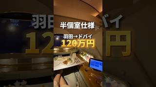 【往復120万円】エミレーツa380ファーストクラス | 羽田→ドバイ #ファーストクラス #shorts #emirates