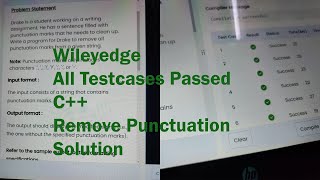 Wiley Edge Technical Assesment | C++ Code Solution | Remove Punctuation