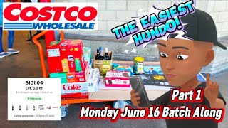 Part 1 - Instacart COSTCO $100 ORDER - Lucky Streak! Monday June 16th Batch Along with me!