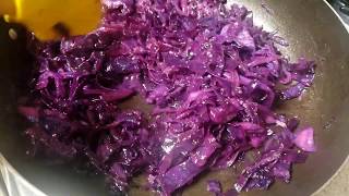 How To Cook Red Cabbage/Easy Healthy Side Dish - Quick And Easy