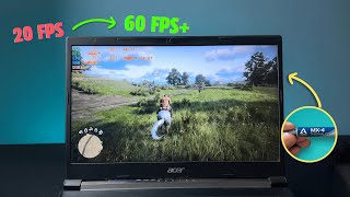Laptop thermal throttle Fix |  20 Fps to 60 Fps boost | Laptop Thermal paste Change