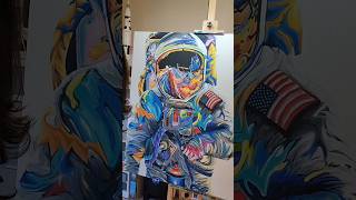 Quick update on my WIP! #Art #color #spaceart #space #astronaut #working #creativeprocess #unique