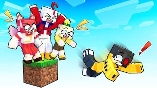 Got stuck on A girls only ONE BLOCK in Minecraft