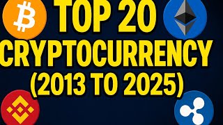Then vs. Now: The Top 20 Cryptocurrencies from 2013 to 2025.