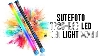Super Bright! SUTEFOTO TP25-RGB 25" RGB Light Wand Stick