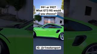 Porsche 991 GT3 RS vs 992 GT3 RS Sound Comparison with RSR Exhaust from R1Motorsport | #Shorts