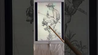 诺曼·洛克威尔——《垂钓男孩》解析4【乐乐的油画日志】|油画|人物画|大师作品解析 #人物画 #art #美术 #painting #艺术 #portrait #oilpainting #绘画 #画画