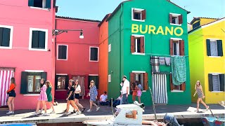[4K]🇮🇹 Burano, Island in Venice : The most colorful & beautiful village in the world.  2023