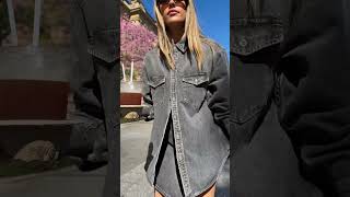 Spotted: Rollas Classic Denim Shirt and Skort, shop the look online now #billyjboutique
