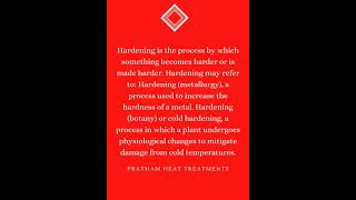 What is Hardening?