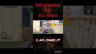 i am sorry yt 1 vs 2 M24 sniper TDM Gameplay #bgmi #bgmishorts #bgmitdm #gaming