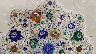 Marble inlay table top