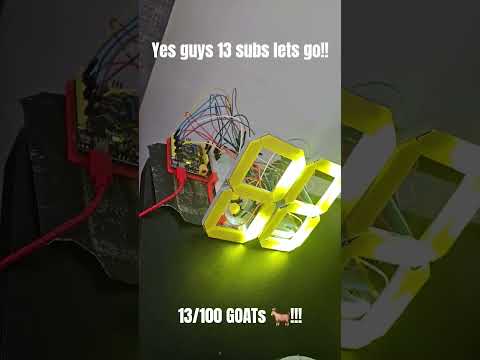 Live subscriber count day 2 #shorts #arduino #3dprinting #long #c++
