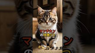 猫【種類別特徴】マンチカンの特徴3つ🐈#マンチカン #マンチカン短足 #マンチカン部 #猫の種類 #猫豆知識