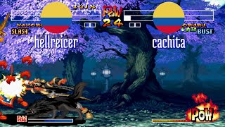 FT5 @samsho4: hellreicer (CO) vs cachita (CO) [Samurai Shodown IV Fightcade] Mar 16